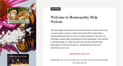 Desktop Screenshot of homeopathy-help.net
