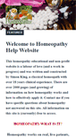 Mobile Screenshot of homeopathy-help.net